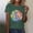 A04 Green, variant on Womens Colorful Leaf Graphic T Shirt Short Sleeve Crewneck Summer Casual Tee Lightweight Breathable Artistic Foliage Print Nature Lover Fashion Graphic Tees Shirts