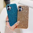 thumbnail image 3 of Dteck Case for iPhone 17 ,Shockproof Glitter Case Bling Sparkly Soft TPU and PC Silicone Shiny Girl Women Thin Protective Cover for iPhone 17,Silver, 3 of 6