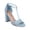 Blue Patent, variant on New Women Breckelles Aniston-17 Patent PU Open Toe T-Strap Block Heel Sandal