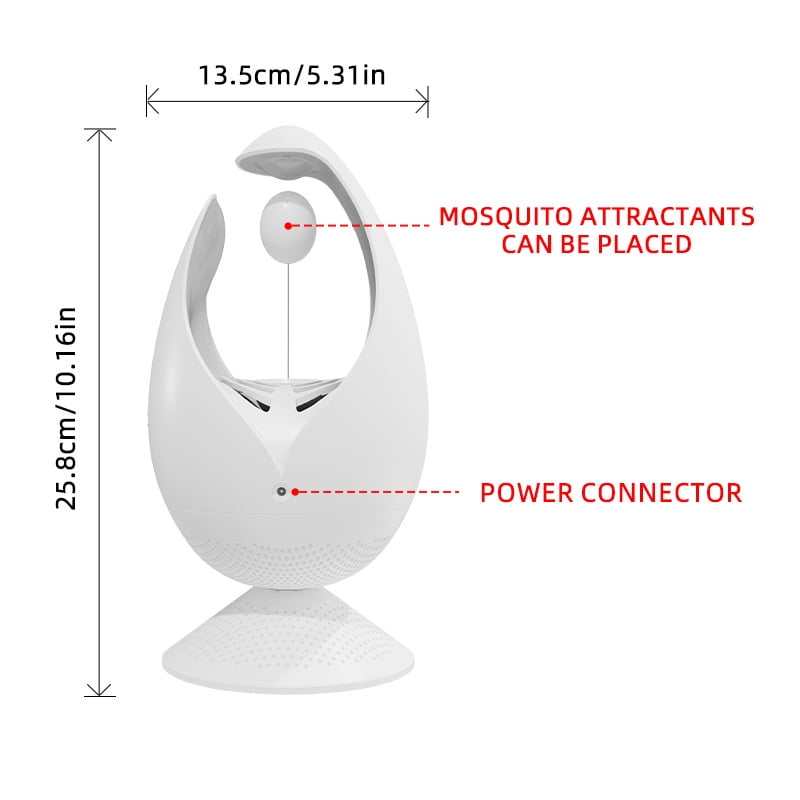 Mosquito Killer Lamp - Environmentally Friendly Household Dining Room Triple Anti-Escape Inhaled Mosquito Killer Lamp Mosquito Catching Lamp Black+White