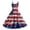 Black-D, variant on Dresses for Women Sexy Off Shoulder Midi Dress Fourth of July Printed Punk Stylish Lightweight Daily Party Wear,Black L
