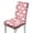 Santa Claus Holly Pink, variant on COEQINE Dining Room Chair Slipcovers Set of 1, Stretchable Universal Fit Chair Protector Polyester Spandex Machine Washable Covers for Dining Room, Hotel, Ceremony, Christmas Bell Bow Red