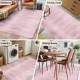 thumbnail image 5 of Area Rug for Living Room, Pink Non-Slip Indoor Large Carpet for Bedroom/Dining Room, Modern Abstract Art Ombre Striped Washable Low-Profile Rectangle Floor Mat Runner Rugs - 3 x 5 Ft, 5 of 7