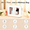 thumbnail image 4 of Unique Bargains Clear Makeup Bag Waterproof Portable Cosmetic Bag Travel Organizer with Zipper White, 4 of 7