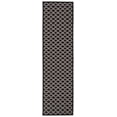 thumbnail image 3 of Safavieh Courtyard Hilbert Geometric Indoor/Outdoor Runner Rug, Black/Beige, 2'3" x 14', 3 of 11