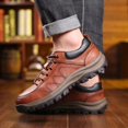 thumbnail image 5 of IUJSOY Waterproof Shoes for Men Lightweight Hiking Shoes Leather Outdoor Casual Walking Shoes, 5 of 9
