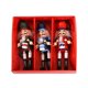 thumbnail image 1 of Juego de adornos navideños de Cascanueces de 3 piezas de madera para colgar árbol de Navidad, 1 of 5