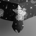 thumbnail image 5 of Black White Cat Rose Moon Star Pattern Square Tablecloth,Waterproof Square Table Cover,Wipeable Spillproof Washable Table Cover for Home Kitchen Party Decor 60"x60"(152x152cm), 5 of 6