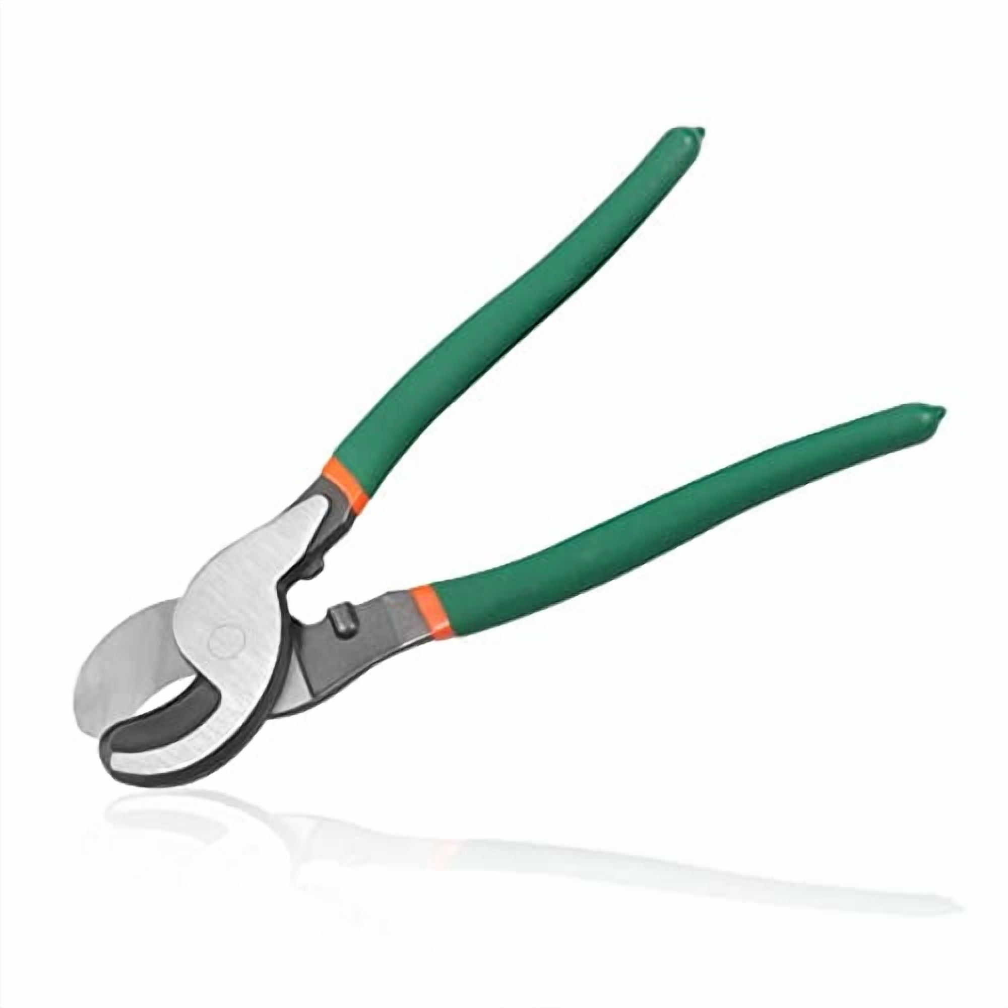 9 Inches Cable Cutter Pliers High Leverage Cable Cutter with Green PVC Handle Heavy Duty Electrical Wire Cutters for Aluminum Copper Communication Cables