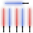 thumbnail image 2 of NUAHRHY 6pcs Lightsaber Light Up Saber - Retractable LED Light Saber with Realistic Sound Effect Hand Light Up Sword 2-in-1 LED Red & Blue light, 2 of 11