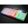 thumbnail image 2 of Jacenvly 2024 New Gaming Keyboard Colorful Crack Led Illuminated Backlit Usb Wired Pc Gaming Keyboard White, 2 of 4