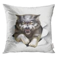 thumbnail image 1 of RYLABLUE Dents Wolf Agressivité Belle Tre Dessin Animé Effrayant Housse de Coussin, 1 of 1
