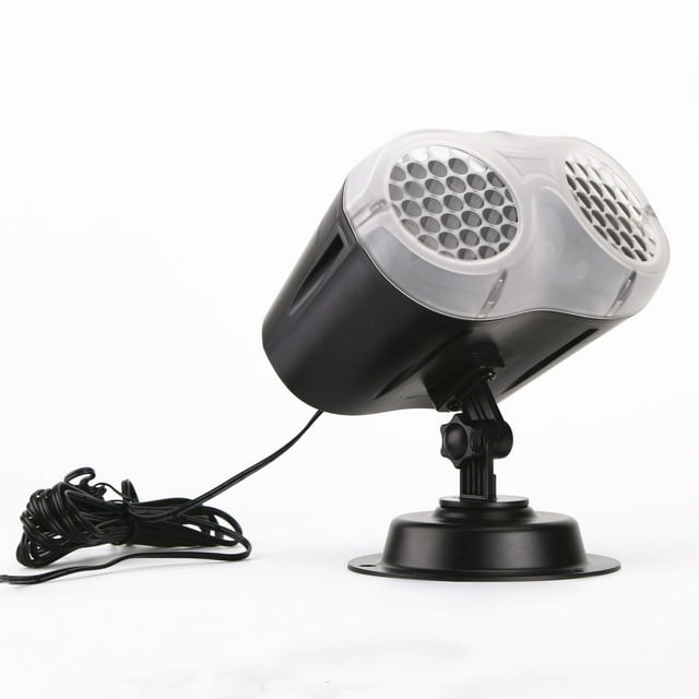 Christmas Lights Projector Outdoor, Waterproof Double Christmas Snowflake Projector Lights with Remote Control, Wall Mountable Snowfall Landscape Light for Home Christmas Decorations