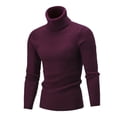 thumbnail image 4 of Suéter de cuello alto para hombre de Europa y Estados Unidos, camisa de color sólido con parte inferior, moda de alto sentido para hombre Joker, 4 of 5