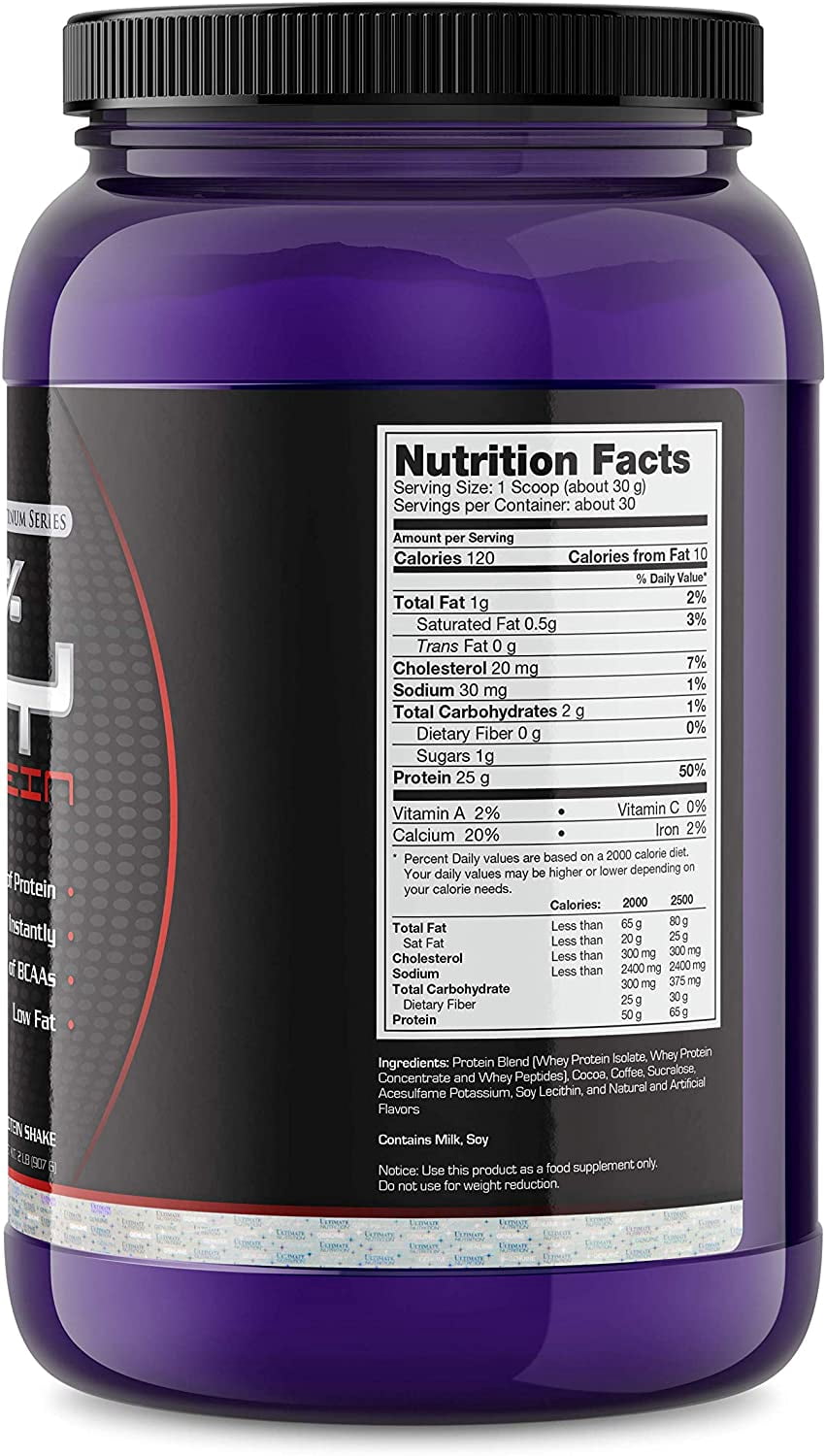 Ultimate Nutrition Prostar Whey Protein Powder, Cocoa Mocha, 2 Pounds
