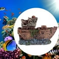 thumbnail image 4 of CAROOTU Fish Tank Landscaping Pirate Ships Resin Ship Decorations Suitable for Aquarium, 4 of 6
