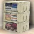 thumbnail image 5 of Sorbus Space-Saving and Durable Shelves Clothing Storage, Beige, 3 Count, 5 of 7