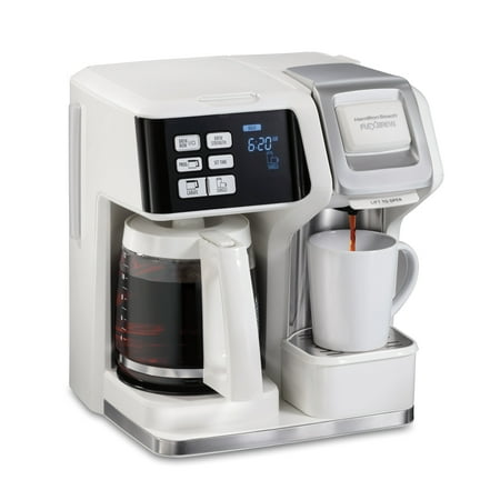 

Coffee Maker Single-Serve & 12 Cup White 49947