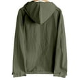 thumbnail image 4 of pstuiky camisas de manga larga para hombre, Camisa informal abotonada para hombre, holgada y versátil, de color sólido, con capucha y manga larga. Top de manga larga con capucha para hombre. xl, 4 of 6