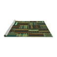 thumbnail image 2 of Ahgly Company Machine Washable Indoor Round Southwestern Turquoise Blue Country Area Rugs, 8' Round, 2 of 4