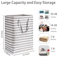 thumbnail image 6 of Hwawhin 2 Pack 75L Collapsible Laundry Basket, Freestanding Waterproof Clothes Hamper with Reinforced Handles, Large Capacity Foldable Laundry Bin for Bedroom Bathroom Laundry Room Dorm, 6 of 7