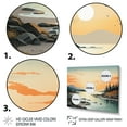 thumbnail image 3 of Designart "Beach Scandinavian silence I" Nautical & Beach Floater Framed Wall Art Living Room, 3 of 7