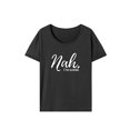 thumbnail image 1 of Camiseta de manga corta para mujer jinwen básica de vacaciones M, 1 of 7