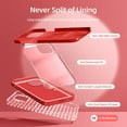 thumbnail image 2 of [5 in 1 Designed for iPhone 13 Case, with 2 Pack Screen Protector + 2 Pack Camera Lens Protector, Liquid Silicone Ultra Slim Shockproof Protective Phone Case [ Microfiber Lining] 6.1 (Red), 2 of 12