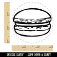 thumbnail image 2 of Macaron Cookie Sketch Self-Inking Rubber Stamp Ink Stamper - Orange Ink - Small 3/4 Inch, 2 of 7