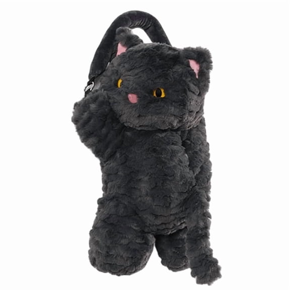 TOP! Plush Tissue Box Cover Stand Home Desk Decoration Cat Shaped Doll Decorative Bag