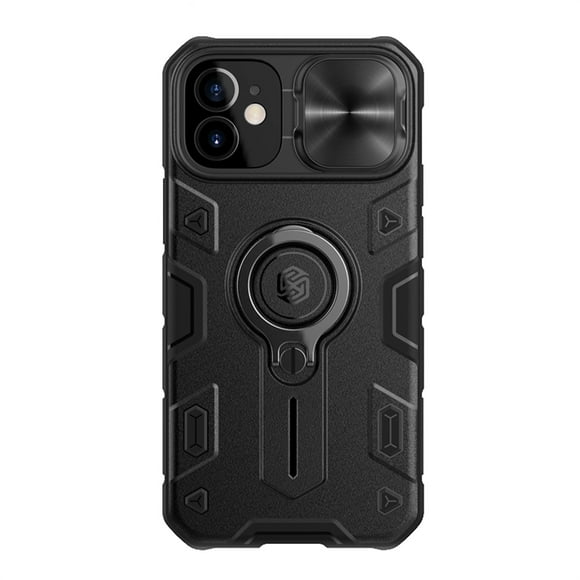 EGNMCR Phone Case For 12 6.1 Case, CamShield Case With Slide Camera Cover Protective Cover