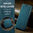 thumbnail image 4 of bleu Vert , Caseme Coque Pour Samsung Galaxy S22 5g Housse En Cuir Premium Pu Pochette Portefeuille Magntique Etui De Protection Pour Samsung Gala, 4 of 5