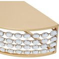 thumbnail image 4 of Metal Geometric Wall Shelf with Crystal Embellishments, Set of 2 5", 5"H, Gold, 4 of 8