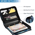 thumbnail image 3 of FORMRS Zipper Binder with Shoulder Strap 2-inch Ring 500 Sheet Capacity File Bag, Floral Moon, 3 of 5