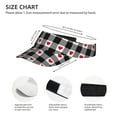 thumbnail image 3 of Fotbe Heart Black Buffalo Plaid Gingham Visera Deportiva con Diseño, Gorra Abierta Ajustable de Algodón para Mujer y Hombre, 3 of 7