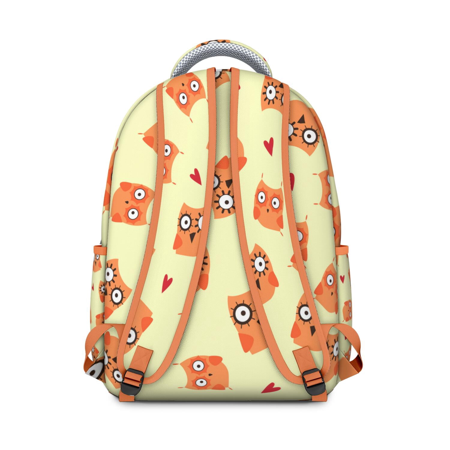 Night Owl Pattern Backpack - Waterproof & Breathable Student Backpack with Spinal Support Design for Daily Use