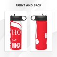 thumbnail image 3 of Vsdgher Saying Ho Ho Ho for Insulated Stainless Steel Water Bottle,18oz Sports Water Bottle Stainless Steel Reusable Tumbler for Sports, Travel, and School, 3 of 8