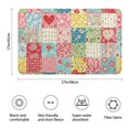 thumbnail image 3 of Pioneer Flower Floral Print Pattern Bathroom Rugs Mat, Non Slip Microfiber Bathroom Rug with Rubber Backing, Soft Mats for Bathroom Floor Tub Shower, 17"x27", 3 of 5