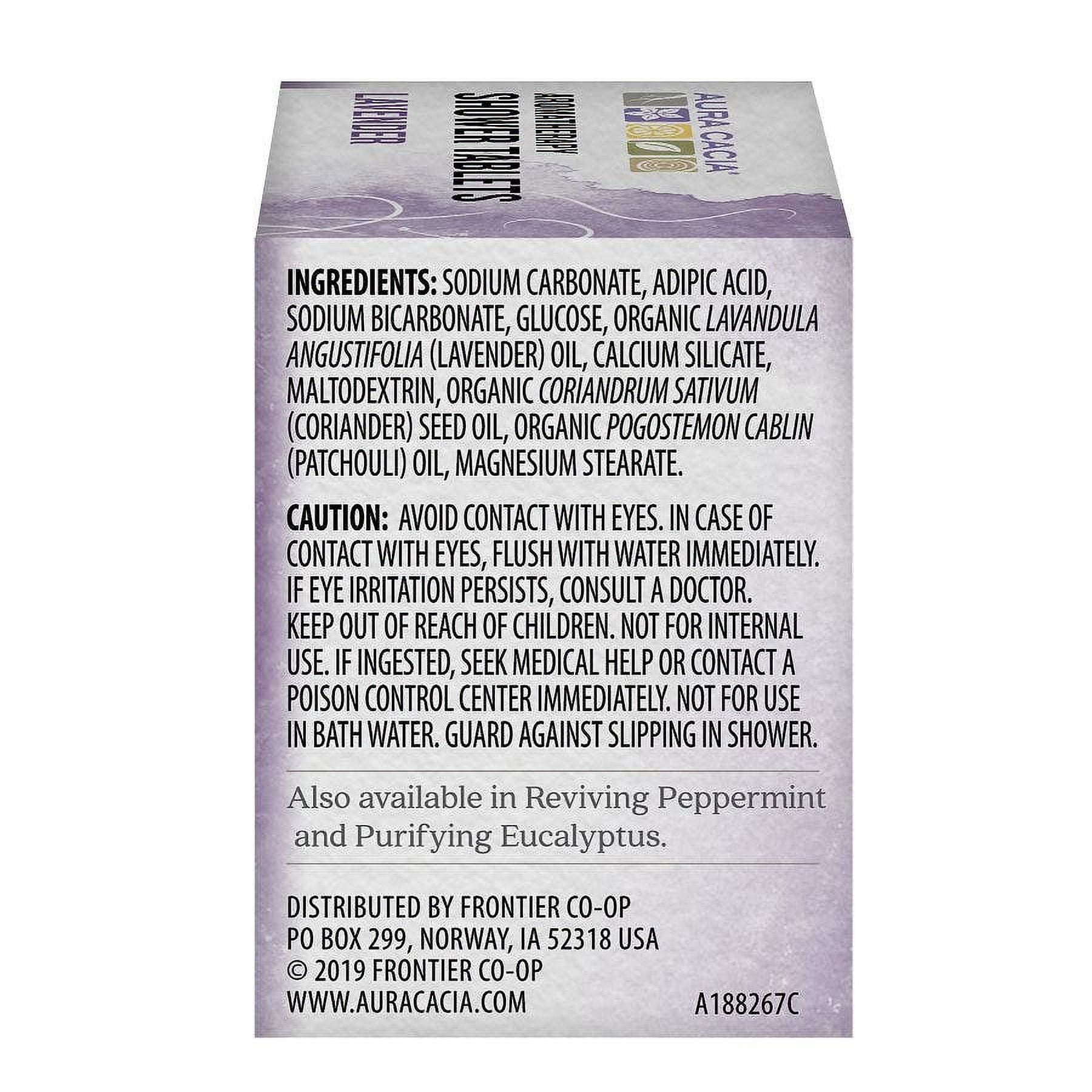 (Pack Of 6) Aura Cacia Shower Tablet Lavender Relaxing 3 Oz
