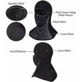 thumbnail image 5 of Pasamontañas Mascarilla Negra con Cremallera para Moto Ciclismo Invierno Mascarillas Integrales Polar Térmico para Hombres Mujeres, 5 of 5