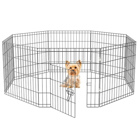 ZephyPaws 30in Wire Playpen for Puppy & Dog, Inside or Outside