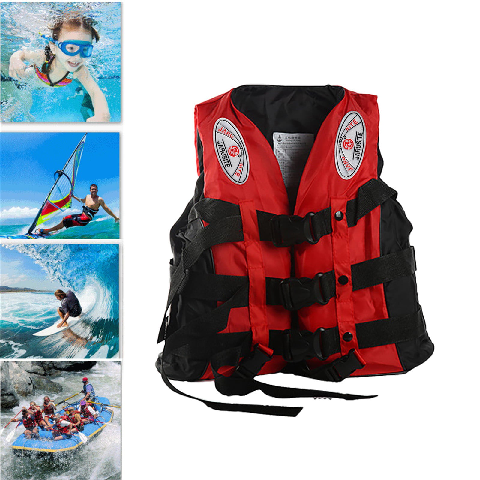 Hisea Adult Life Jacket Kayak Ski Buoyancy Aid Vest Sailing Fishing Watersport-Y 