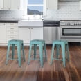 thumbnail image 5 of AmeriHome Loft Teal 24 in. Metal Bar Stool - 3 Piece, 5 of 6