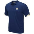 thumbnail image 2 of Men's Colosseum Navy Notre Dame Fighting Irish Big & Tall Santry Polo, 2 of 3