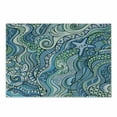 thumbnail image 1 of Blue Cutting Board, Underwater Wildlife Inspiration Ornamental Abstract Composition, Decorative Tempered Glass Cutting and Serving Board, Small Size, Turquoise Blue Lavender, by Ambesonne, 1 of 1