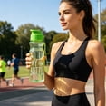 thumbnail image 5 of Sports Water Bottle,Durable Water Bottle,Leakproof Wide Mouth Bottle,Water Bottle With Wrist Strap,BPA Free,Portable Sports Water Bottle,Drinking Cup with Handle for Camping Gym(Green), 5 of 9