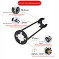 thumbnail image 6 of Multifunctional Sink Wrench, 2026 New 7 Sizes Under Sink Wrench Faucet Nut Installation Removal Tool, Four-jaw Hex Spanner Universal Plumbers Tool for Tight Spaces Kitchen Bathroom Home, 6 of 7