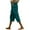Blue, variant on SwiftWear Women's Drawstring Waist Capri Pants - Linen Cotton Blend High Waist Capris with Button Details & Pockets, Relaxed Fit S-2XL​