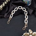 thumbnail image 4 of Acrylic Bag Handles with Zinc Alloy Swivel Clasps for Bag Replacement Accessories White 36cm, 4 of 5
