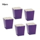 thumbnail image 4 of Caja de palomitas de maíz de 50 piezas, portátil, de un solo uso, Color sólido, aperitivos de cine, caja de patatas fritas dulces, accesorios Herramientas y accesorios para hornear Púrpura Billuyoard HA081928-03, 4 of 6